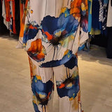 Silvia™ Conjunto de dos piezas con estampado elegante