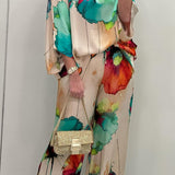 Silvia™ Conjunto de dos piezas con estampado elegante