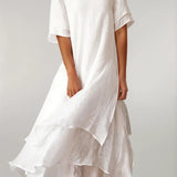 Isilde – Elegante vestido largo de primavera/verano
