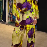 Silvia™ Conjunto de dos piezas con estampado elegante