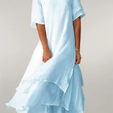 Isilde – Elegante vestido largo de primavera/verano