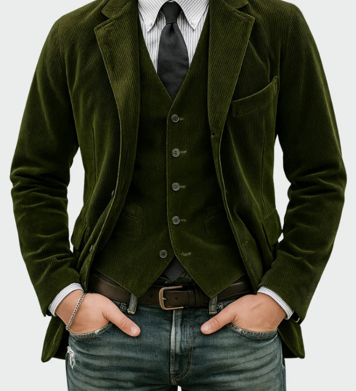 Tommy™ | Conjunto de 2 piezas: Blazer y Chaleco