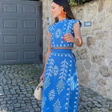 Camilla - Conjunto estampado Top y Falda