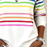 Viena – Sudadera con cremallera de rayas de colores