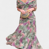 Magda™ | Vestido largo de flores con escote en V