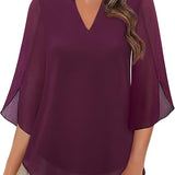 Annelyn | Blusa de capas de lujo