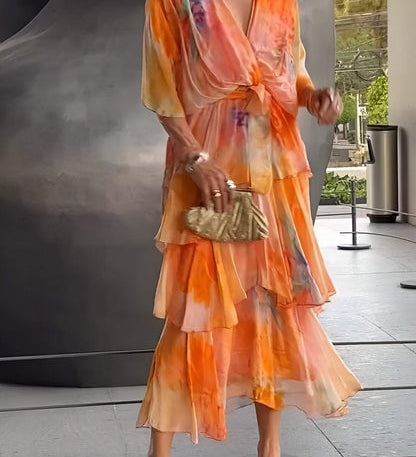 Jade™ | Elegante vestido largo bohemio