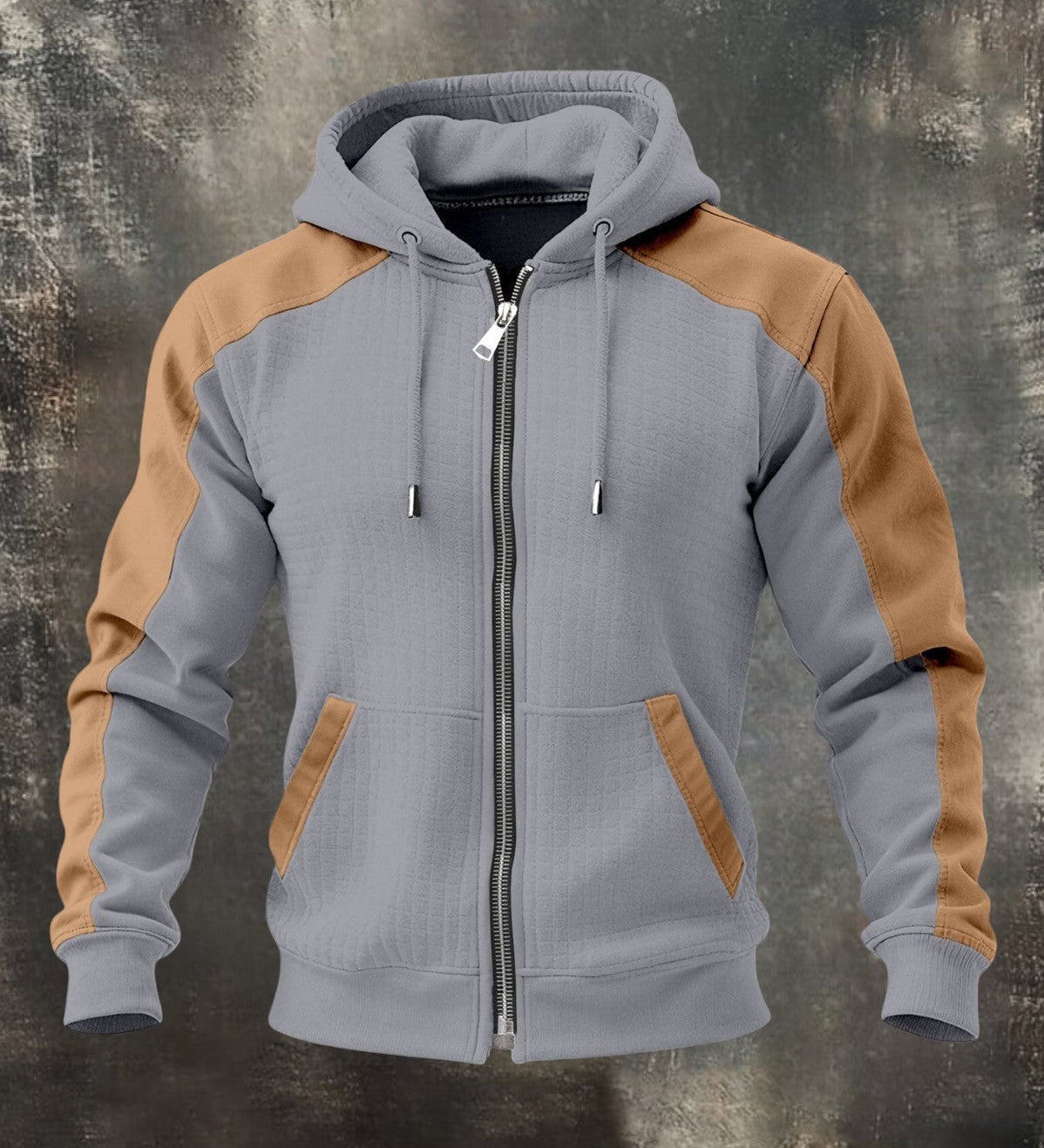 SALVATORE™ | SUDADERA BICOLOR CON CREMALLERA