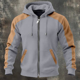 SALVATORE™ | SUDADERA BICOLOR CON CREMALLERA