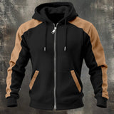 SALVATORE™ | SUDADERA BICOLOR CON CREMALLERA