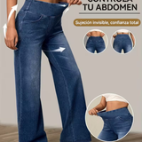 Duna - Pantalones anchos con control de abdomen para Mujer