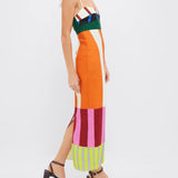 Elsa - Vestido largo multicolor