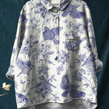 Laura™ | Blusa clásica con estampado flora
