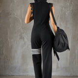 Daniela | Mono deportivo retro con capucha y rayas para Mujer