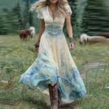 Celestine | Vestido floral fluido y entallado