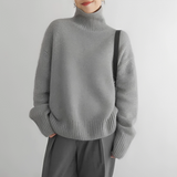 Sophia - Jersey de cachemira de cuello alto