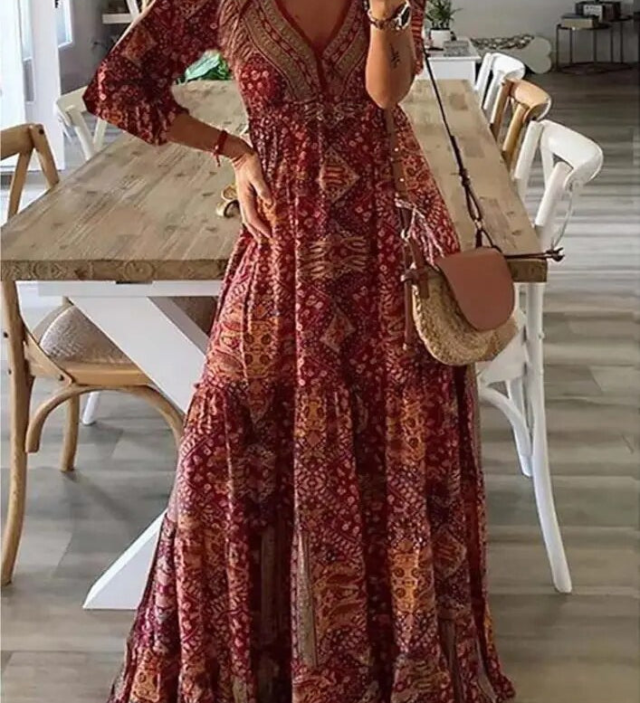Laurence™ Vestido maxi para mujer primavera/verano