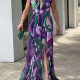 Marie ™ vestido largo plisado