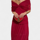 Magda™ | Vestido largo de flores con escote en V