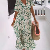 Miley™ Vestido largo con manga corta para primavera/verano