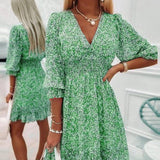 Vestido Corina™ Floral y Glamuroso