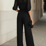 Valentina | Conjunto de tres piezas negro para Mujer