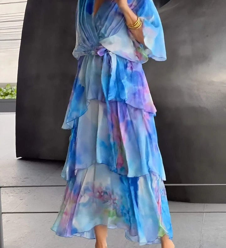 Jade™ | Elegante vestido largo bohemio