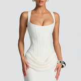 Leonor ❘ Vestido maxi con escote cuadrado