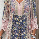 Mirabel | Vestido bohemio con detalles de encaje