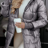 Nolwen - Elegante abrigo de invierno con capucha y acolchado