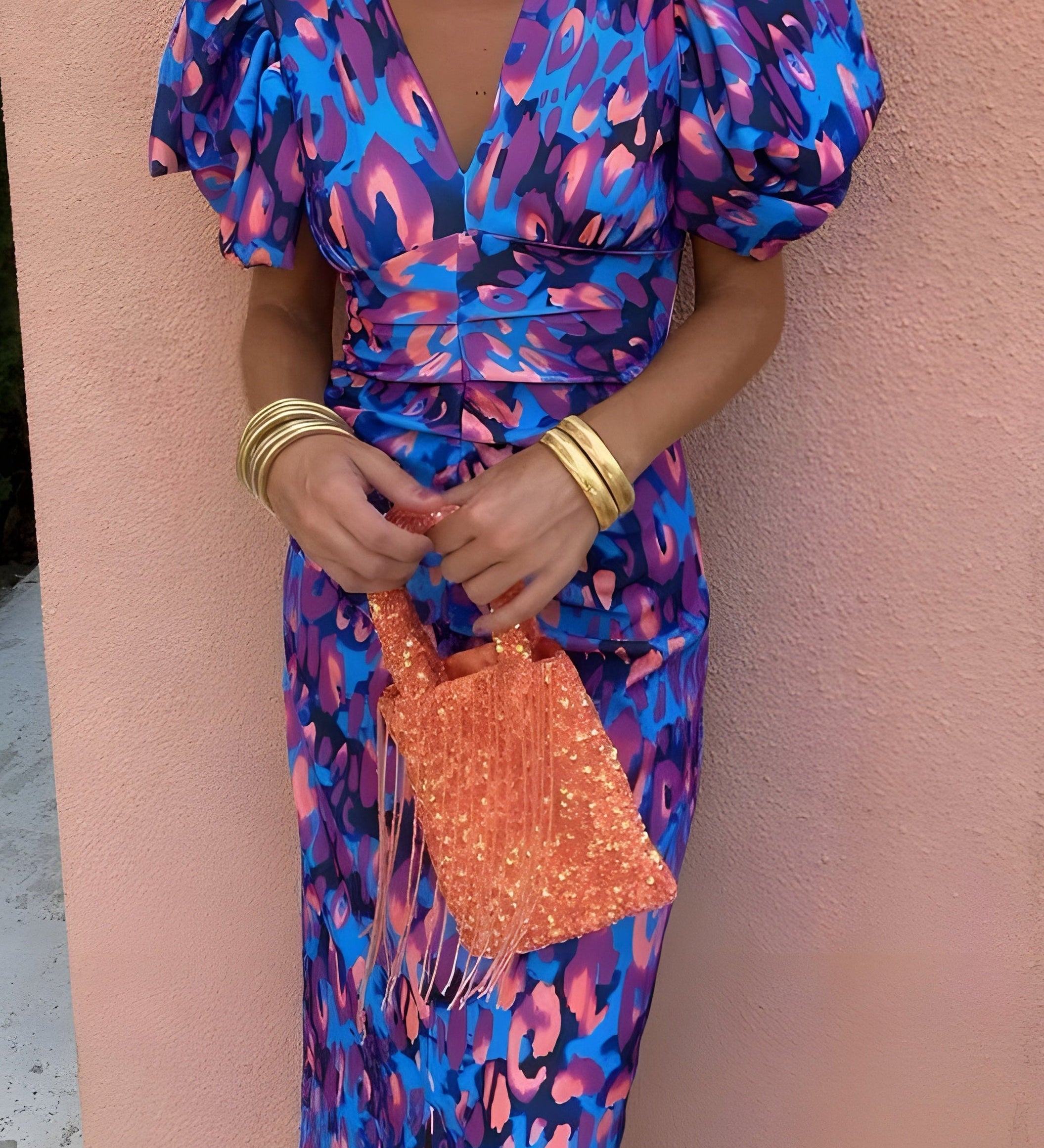 Tora - Vestido con mangas plisadas para Mujer