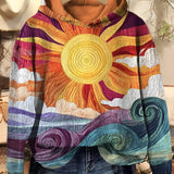 Sofie - Sudadera con capucha vintage de rayo de sol
