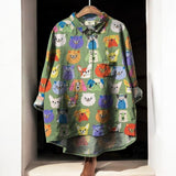 Astrid | Blusa exclusiva de mujer con estampado de perro