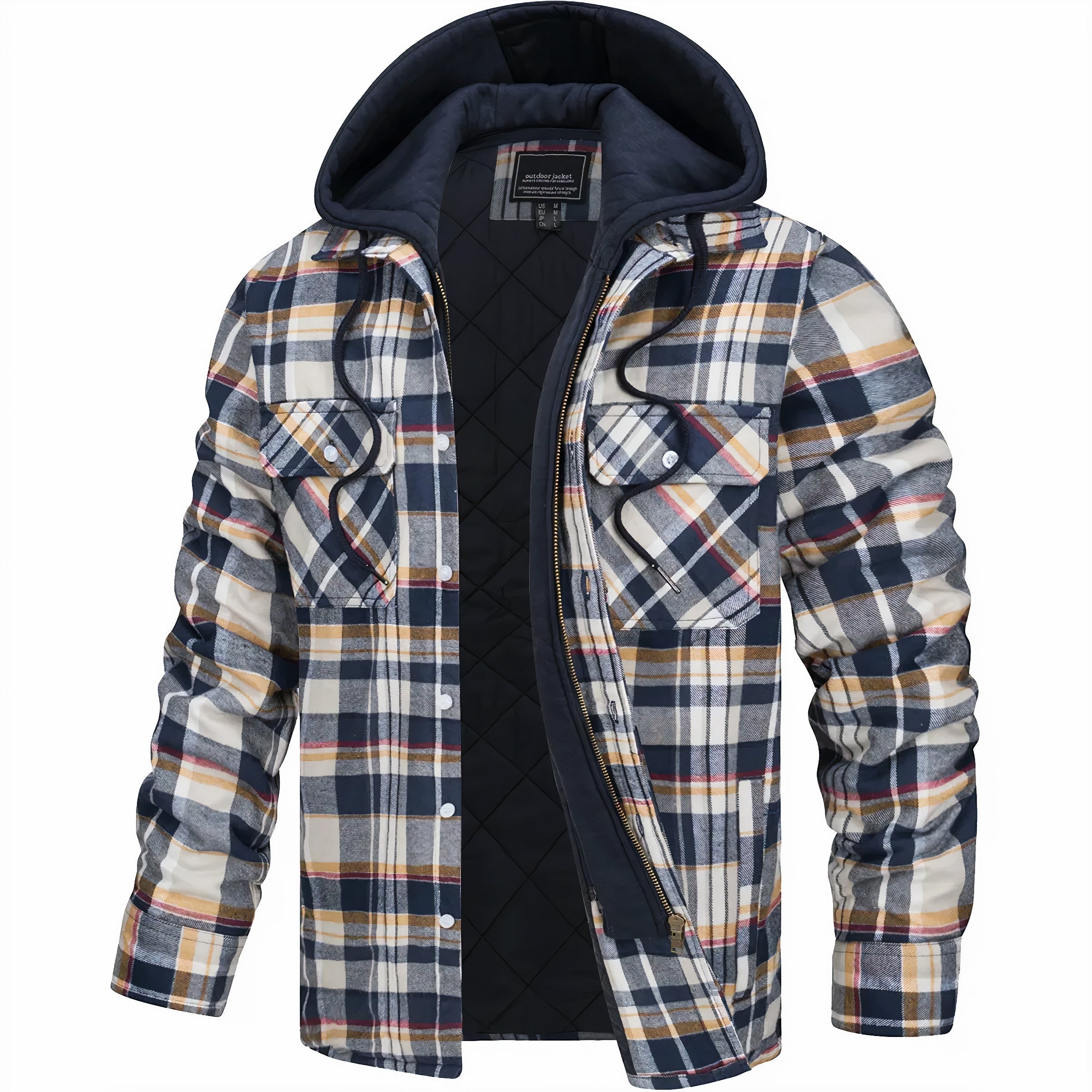Karl™ | Chaqueta de cuadros con cremallera