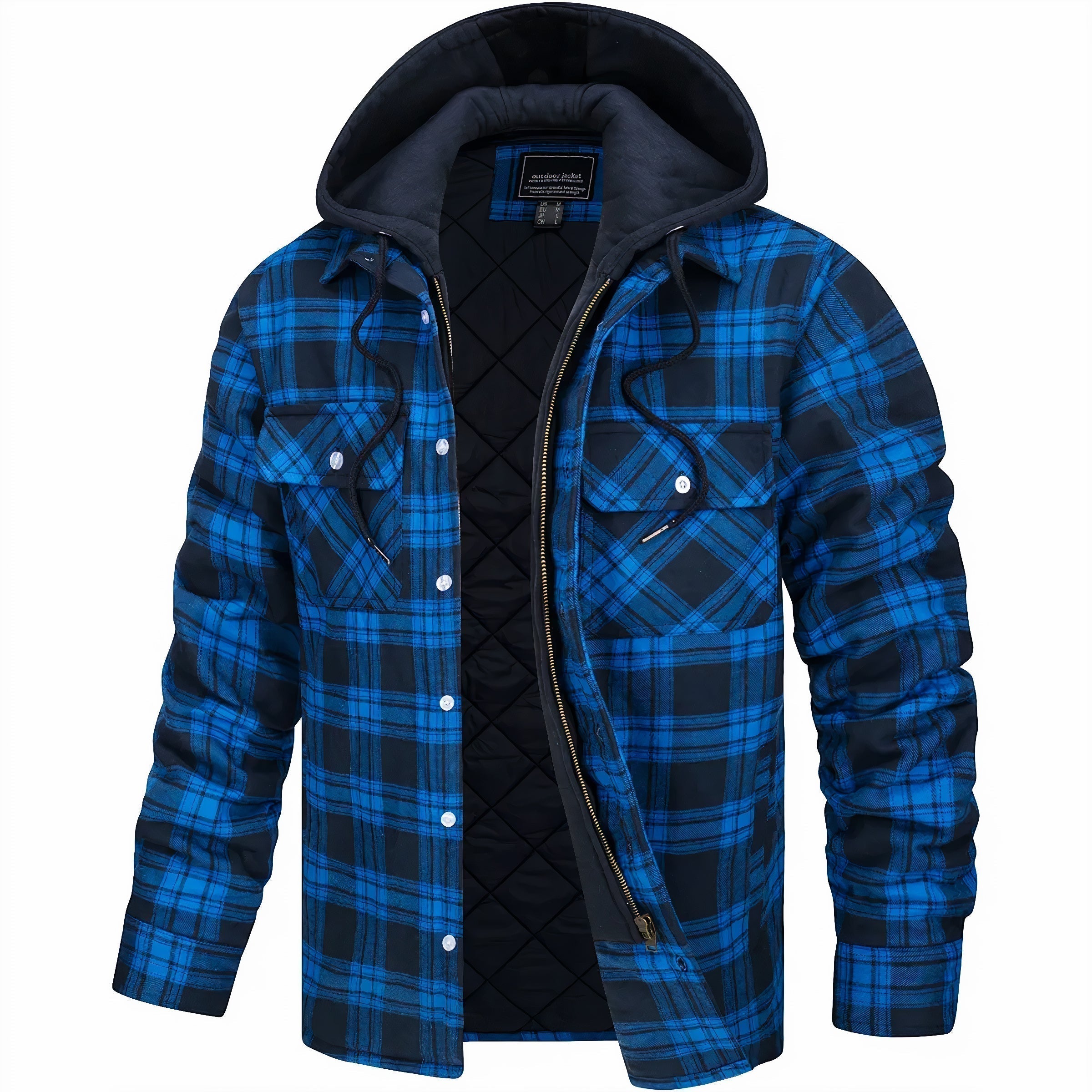 Karl™ | Chaqueta de cuadros con cremallera